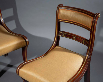 A Pair of Regency Klismos Chairs