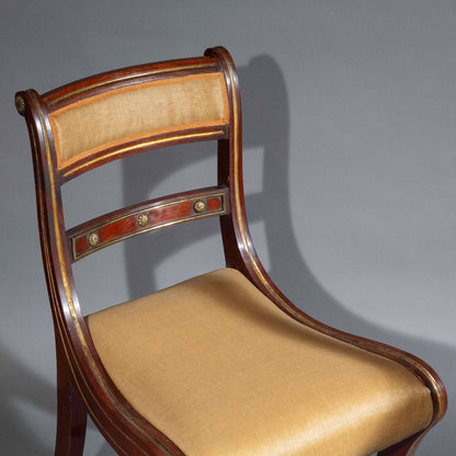 A Pair of Regency Klismos Chairs