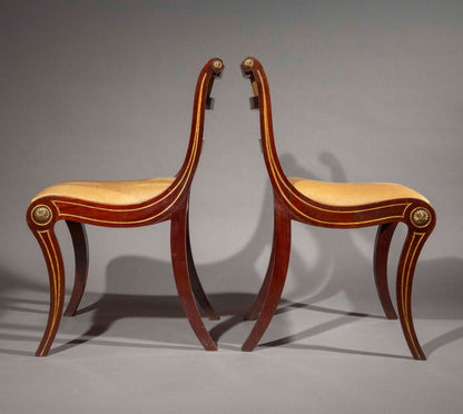 A Pair of Regency Klismos Chairs