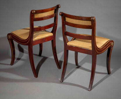 A Pair of Regency Klismos Chairs