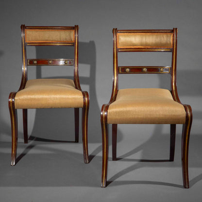 A Pair of Regency Klismos Chairs