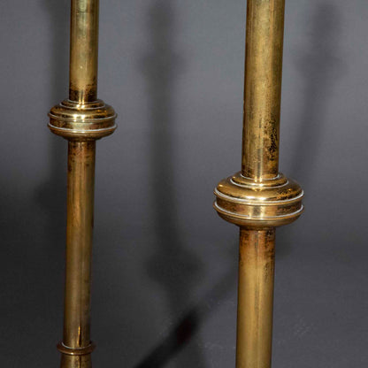 Pair of Tall Brass Table Lamps