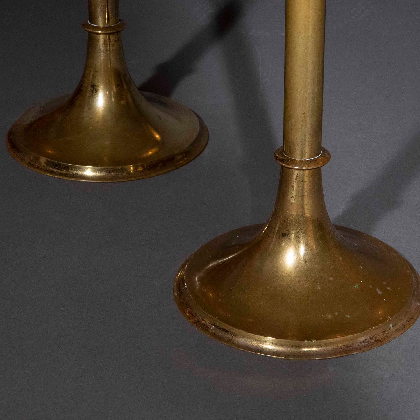 Pair of Tall Brass Table Lamps
