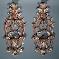 Pair of Venetian Silvered Appliques