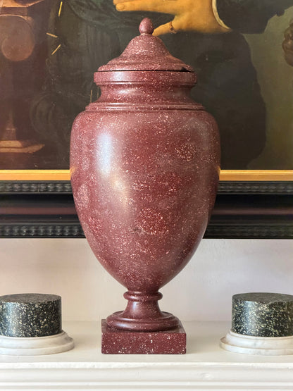Large 18th Century Imperial Red Porphyry Vase