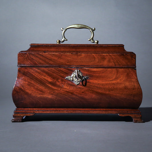 18th Century George III Period Bombe Tea Caddy