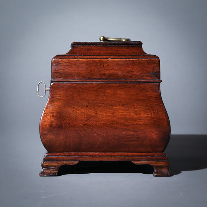 18th Century George III Period Bombe Tea Caddy