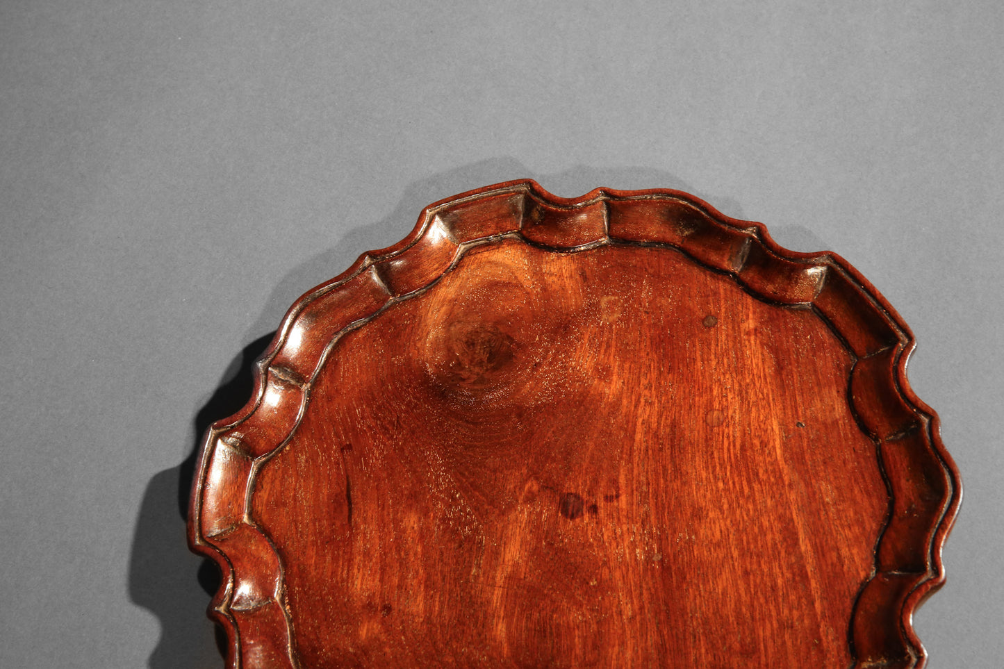 18th Century Pie-Crust Mahogany Tray