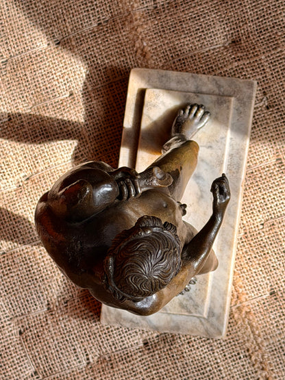 19th Century Grand Tour Bronze Sculpture of Faun