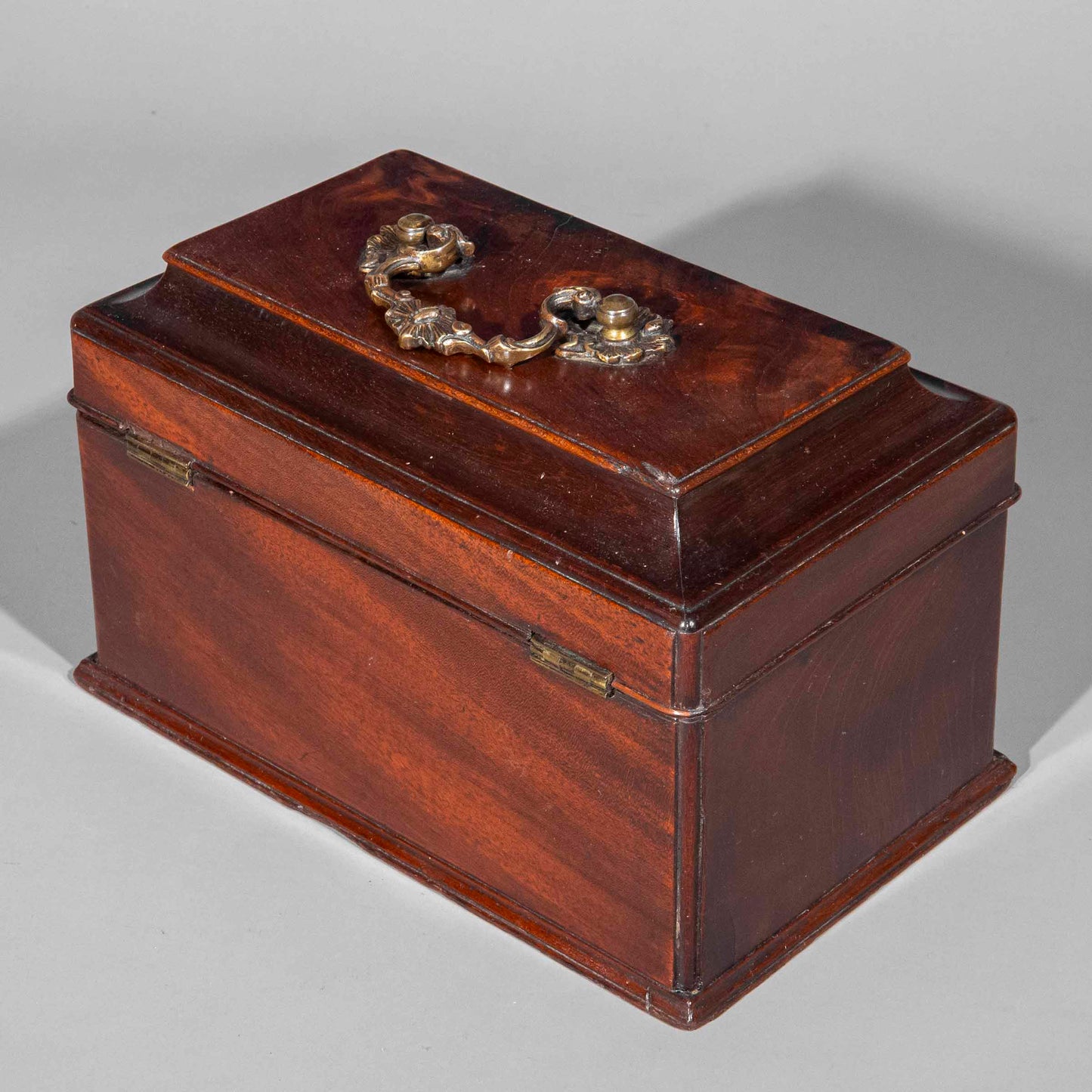 18th Century George III Period Mahogany Tea Caddy