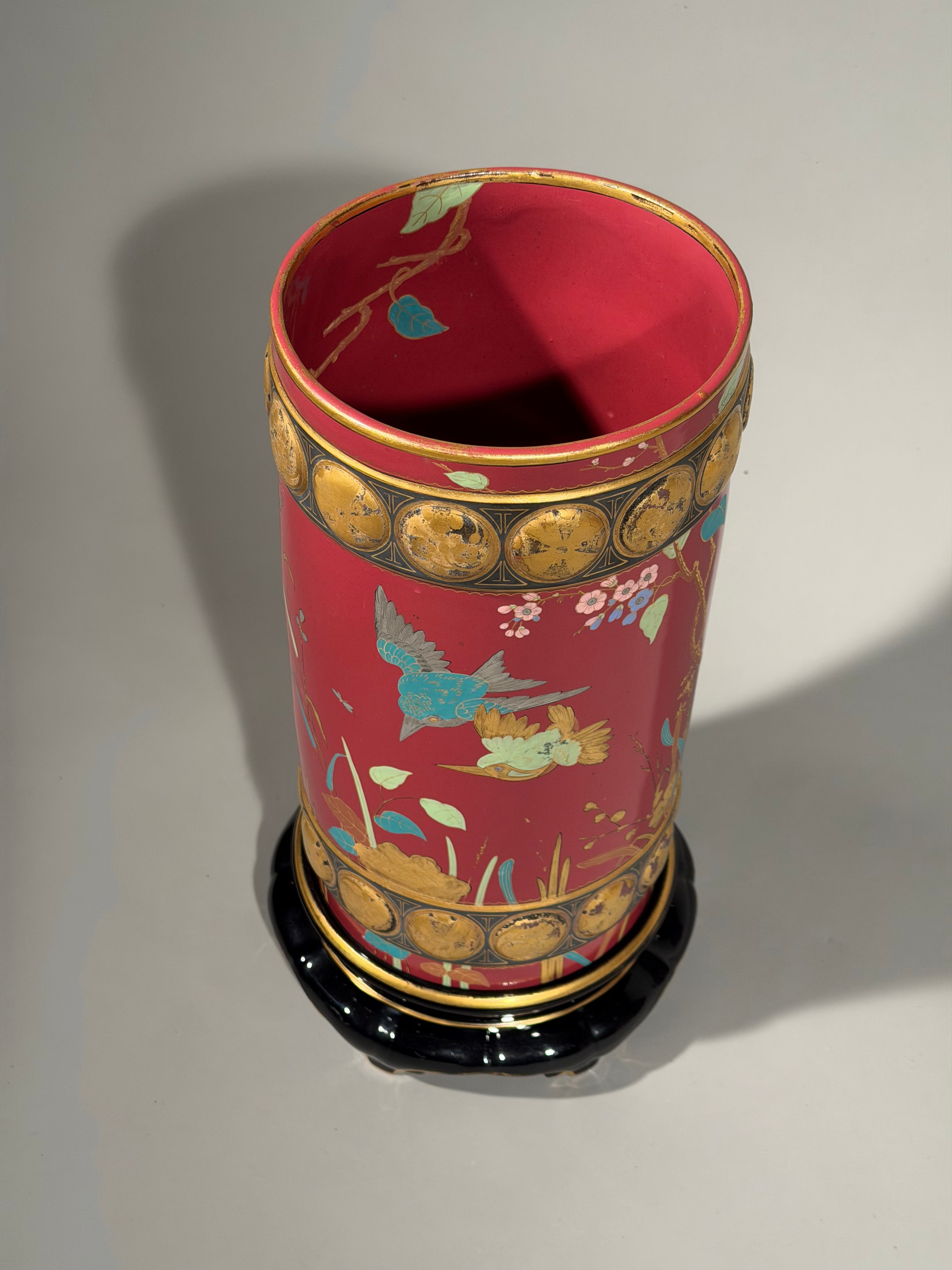 Exceptional and Large Minton Vase by Charles Toft – Peacock's Finest