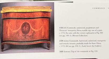 Neoclassical Satinwood Corner Cabinet with Siena Marble Top
