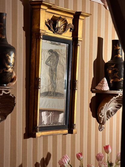 Regency Giltwood Overmantel Mirror