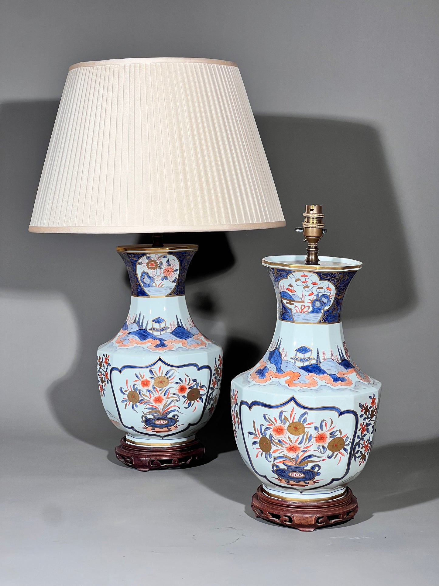 Pair of Imari Table Lamps