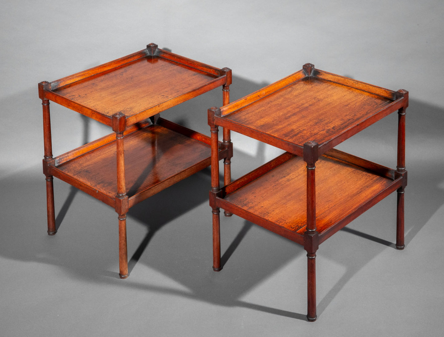 Pair of Early 19th Century Low Cocktail Tables or Etagérès