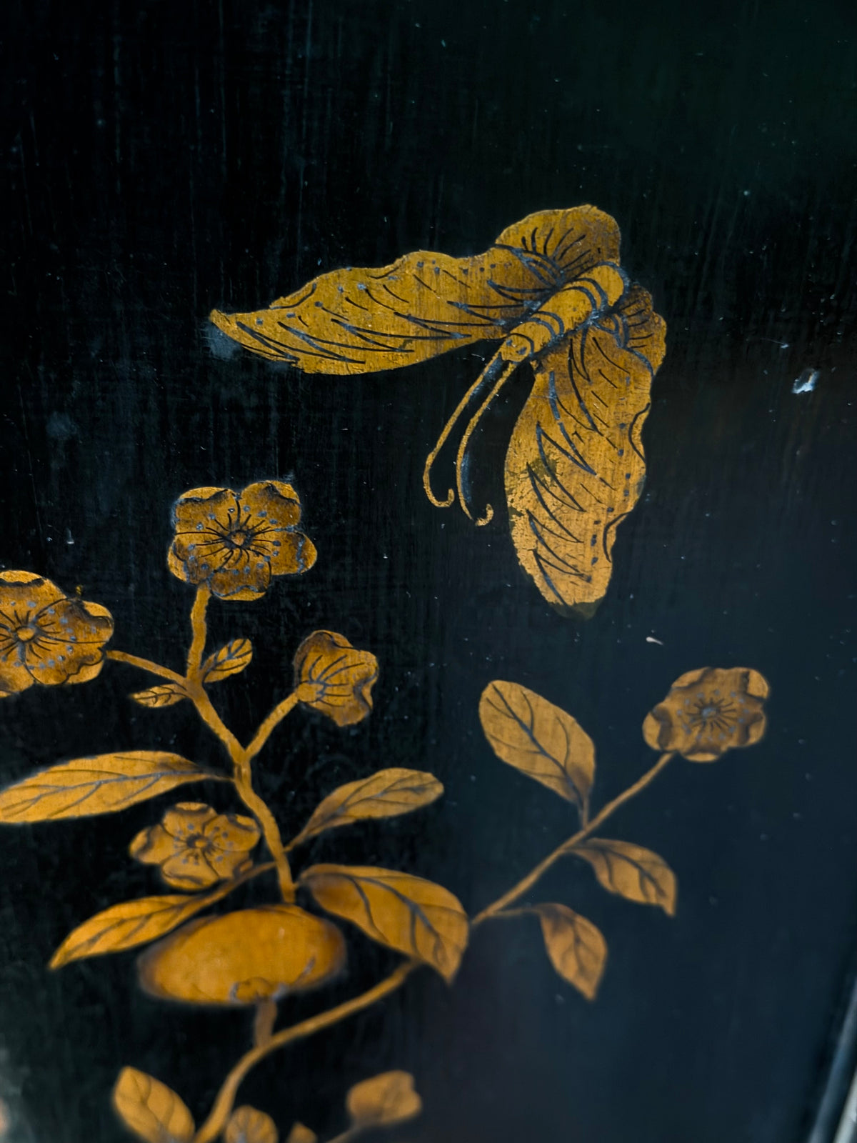 19th Century Chinese Lacquer Screen