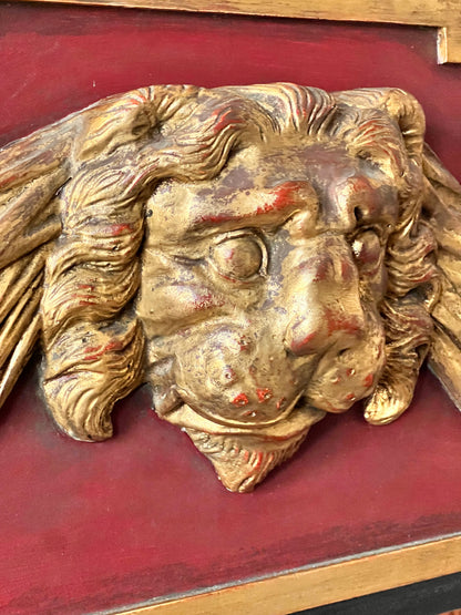 Fine Lion Mask Regency Style Mirror