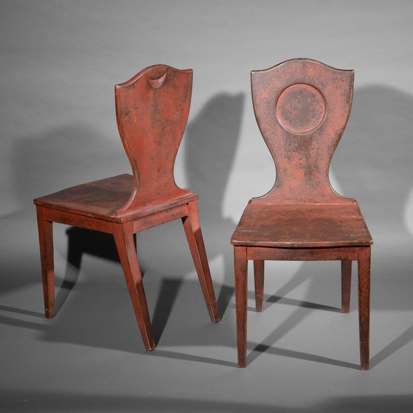 Neoclassical Painted Hall Chairs