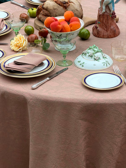 Galatina Rosé Damask Tablecloth