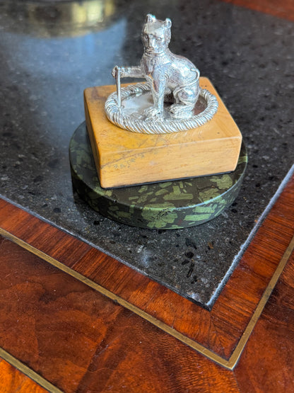 Keane Baronets: Sterling Silver Armorial Crest Finial by Benjamin Smith II