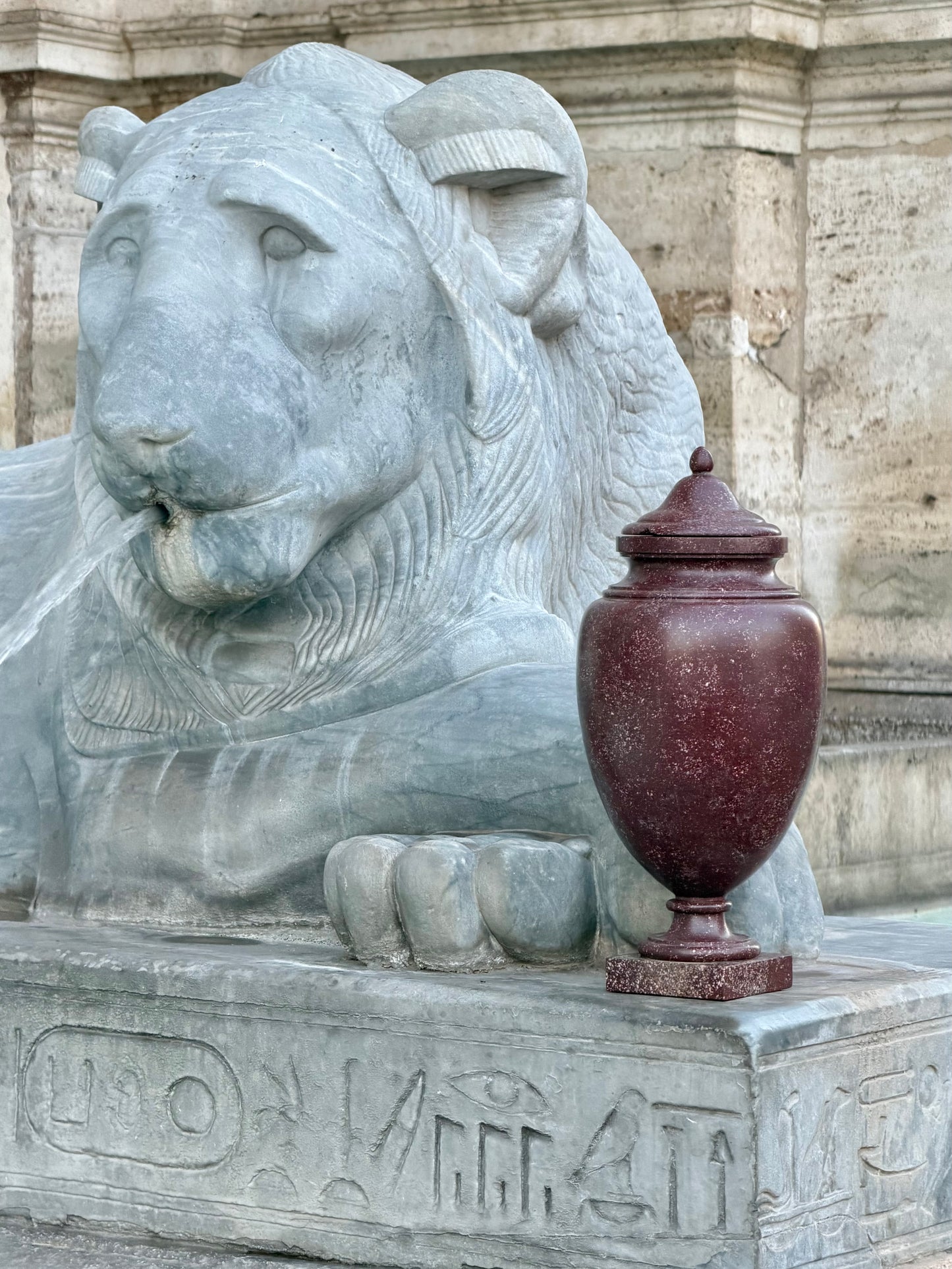 Large 18th Century Imperial Red Porphyry Vase