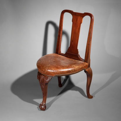 19th Century Queen Anne Style Tripod Chair