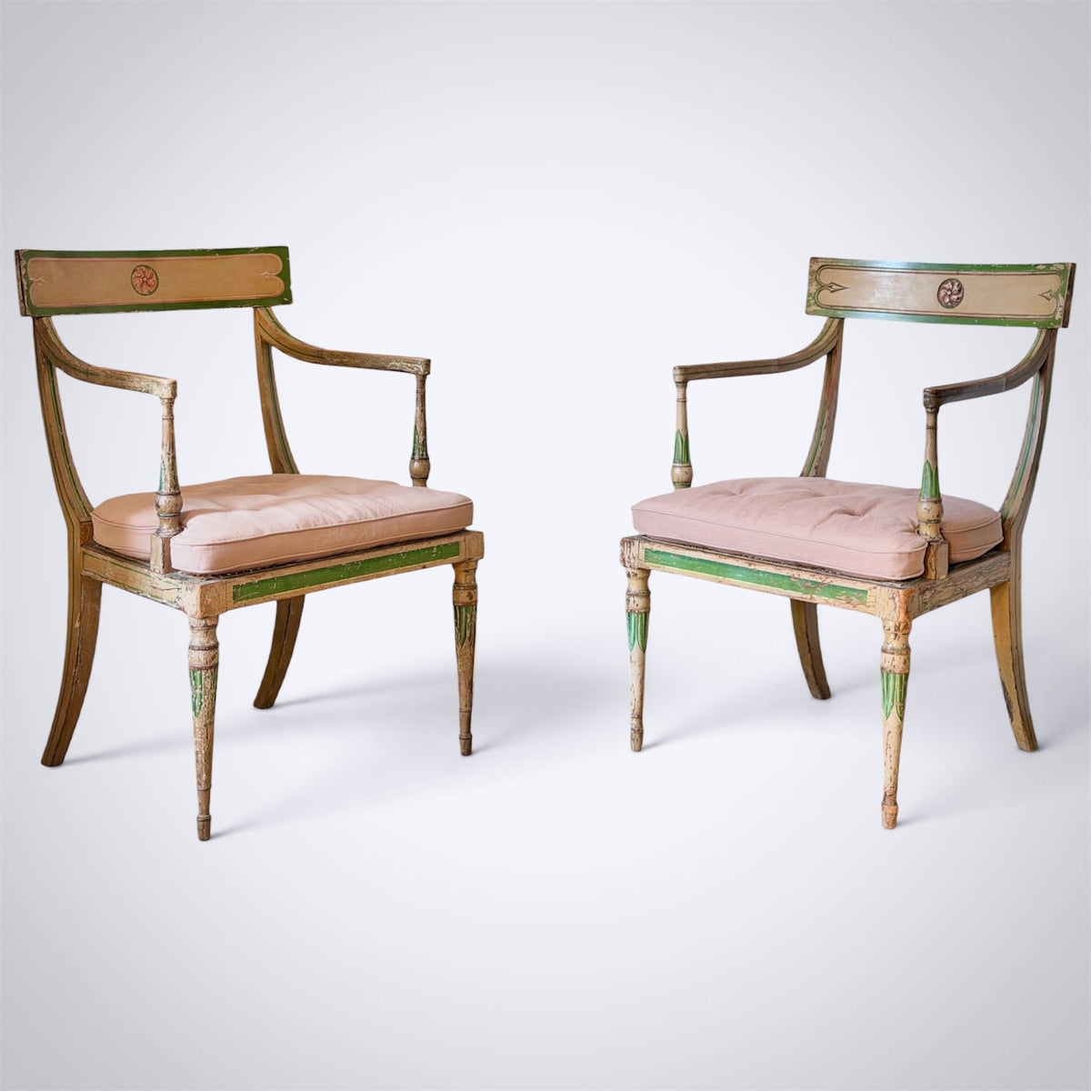 Early 19th Century Painted Armchairs
