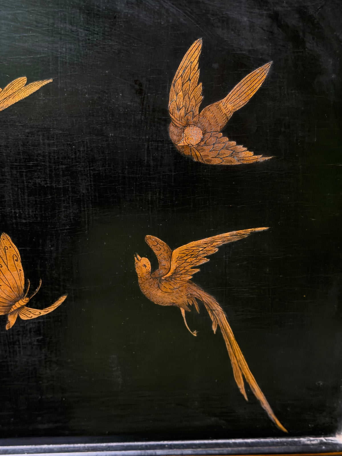 19th Century Chinese Lacquer Screen