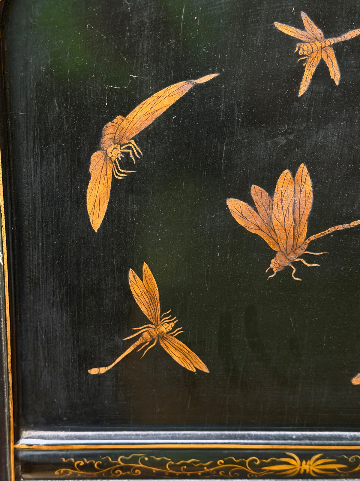 19th Century Chinese Lacquer Screen