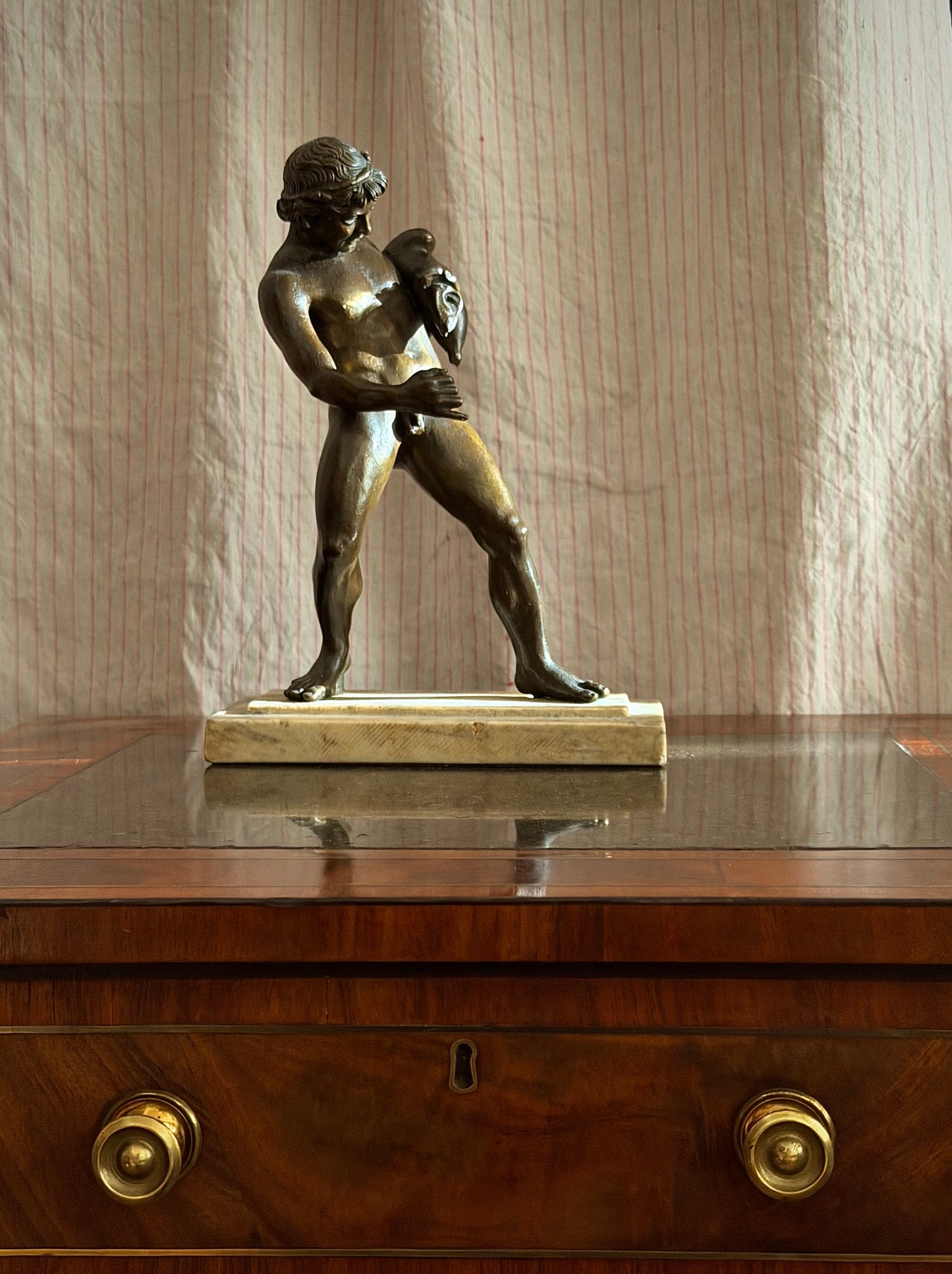 19th Century Grand Tour Bronze Sculpture of Faun
