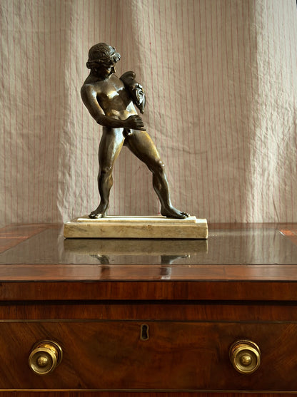 19th Century Grand Tour Bronze Sculpture of Faun