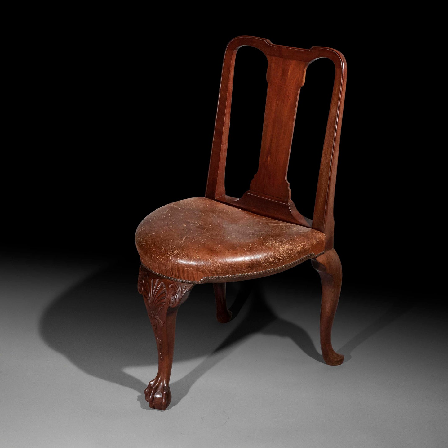 19th Century Queen Anne Style Tripod Chair