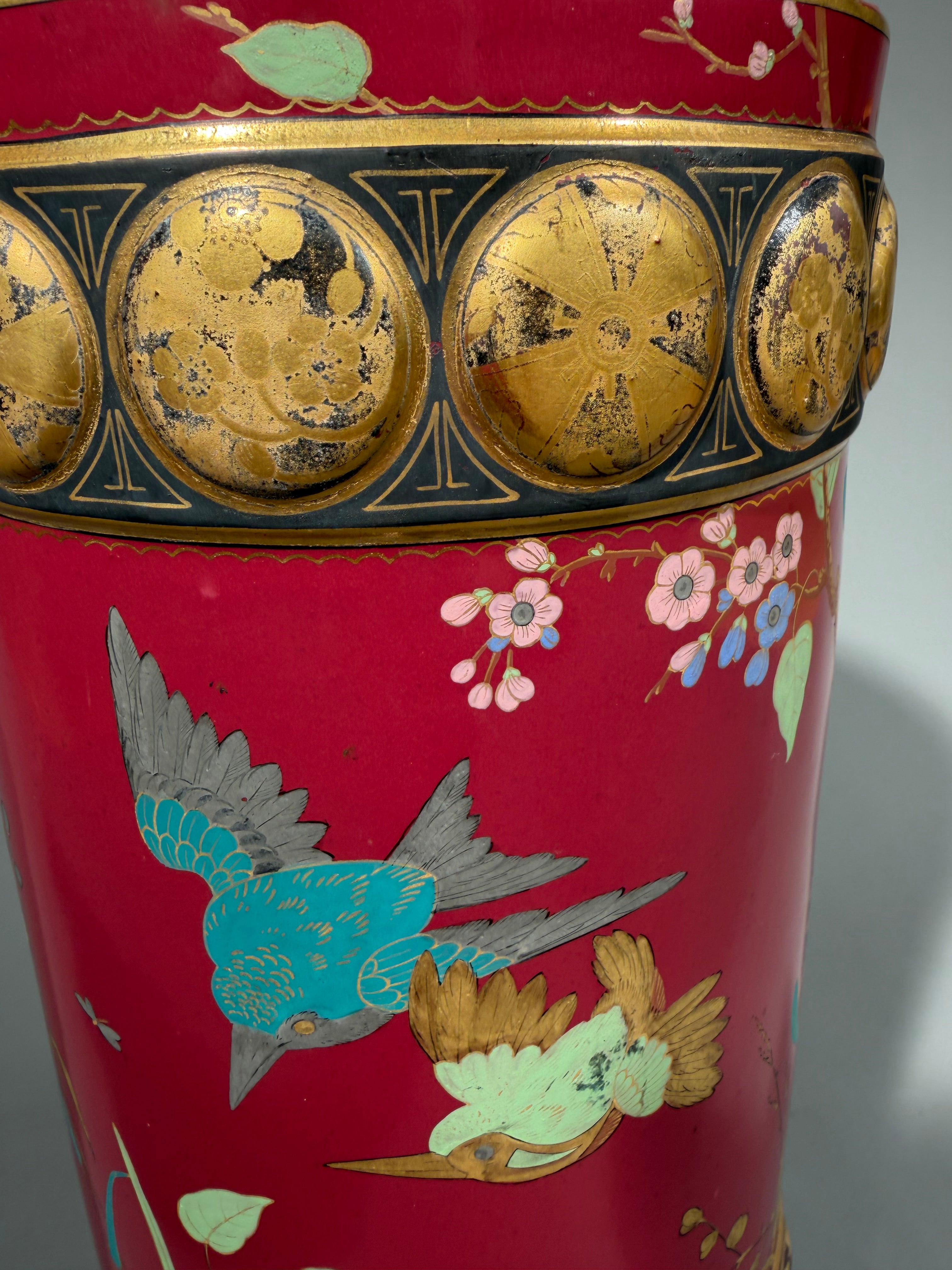Exceptional and Large Minton Vase by Charles Toft – Peacock's Finest