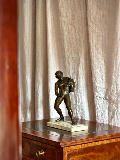 19th Century Grand Tour Bronze Sculpture of Faun