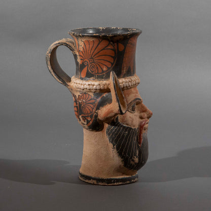 Grand Tour Pottery Satyr’s Head Lamp