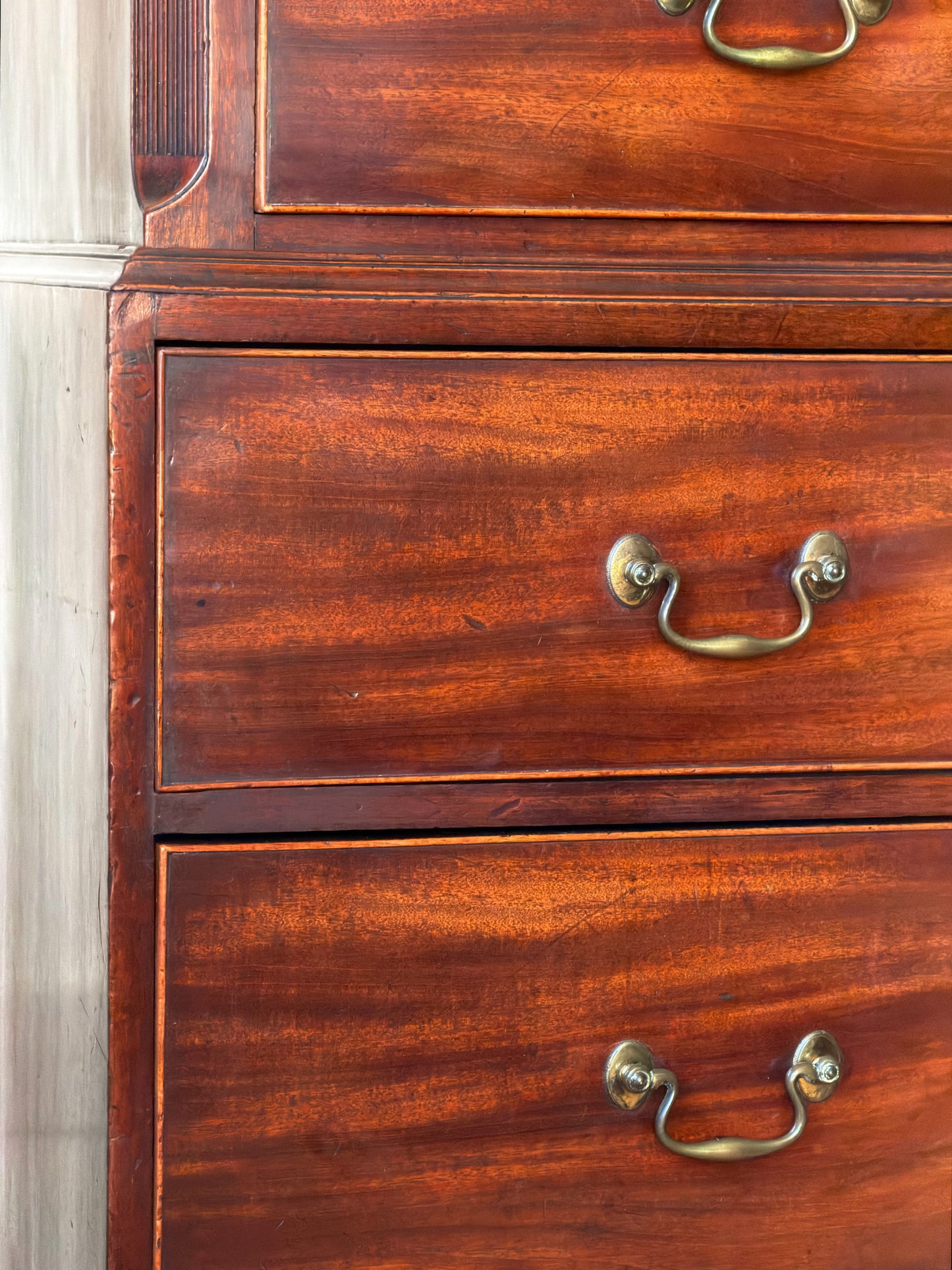Fine Georgian Chippendale Chest on Chest