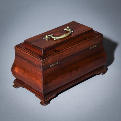 18th Century George III Period Bombe Tea Caddy