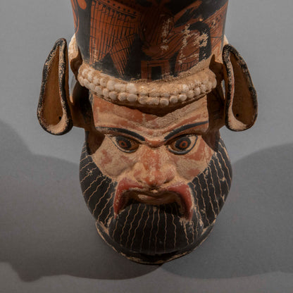 Grand Tour Pottery Satyr’s Head Lamp