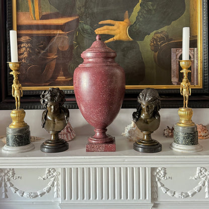 Antinous and Dionysus, a Pair of Bronze Busts