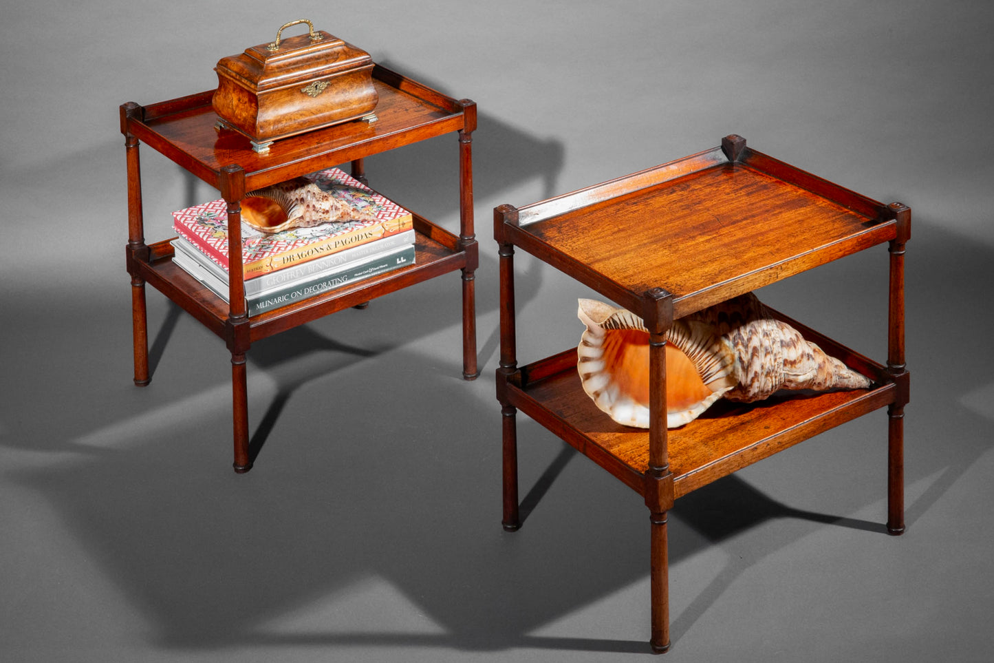 Pair of Early 19th Century Low Cocktail Tables or Etagérès