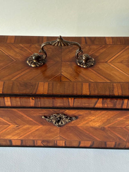 George II Period Parquetry Cocuswood Tea Caddy