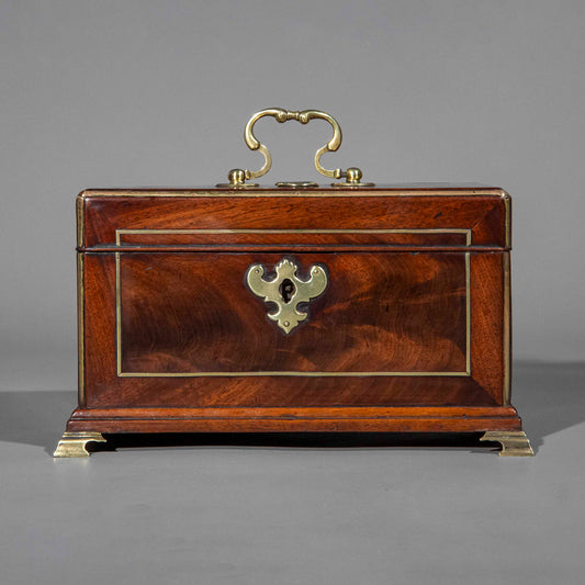 Mid-18th Century George II Period Tea Caddy, Attributed to Landall & Gordon