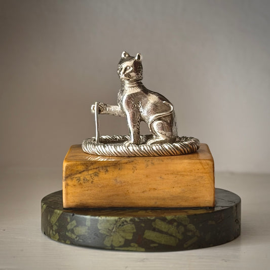 Keane Baronets: Sterling Silver Armorial Crest Finial by Benjamin Smith II