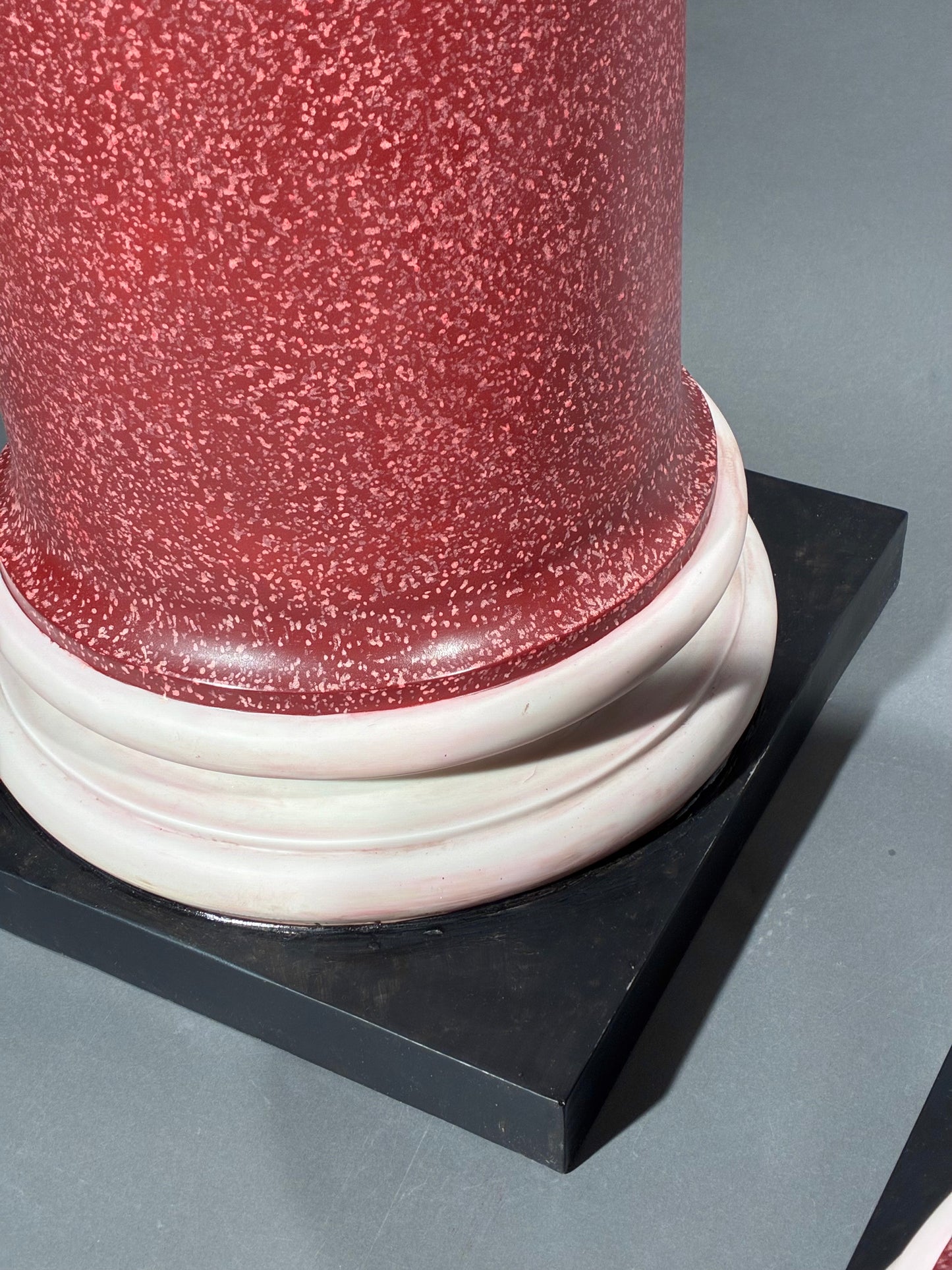Large Faux Porphyry Columns or Stands