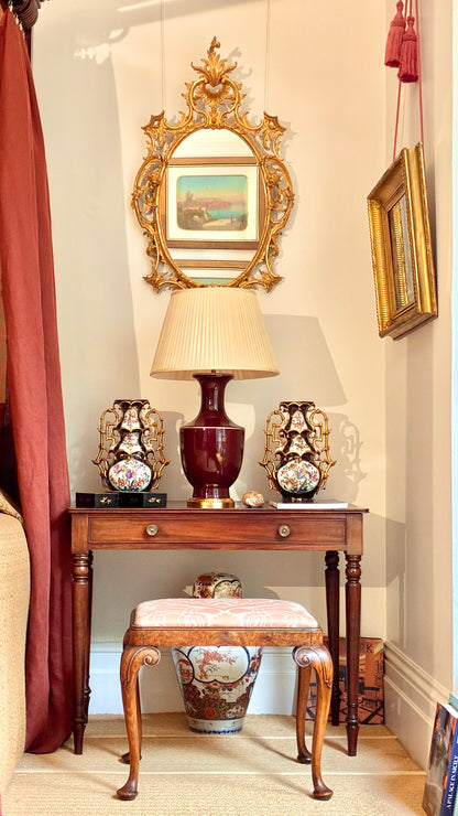 Early 20th Century Queen Anne Style Burr Walnut Stool