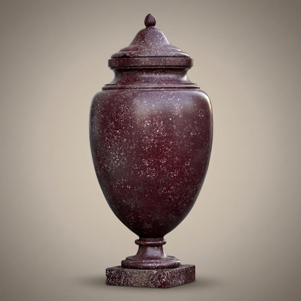 Large 18th Century Imperial Red Porphyry Vase