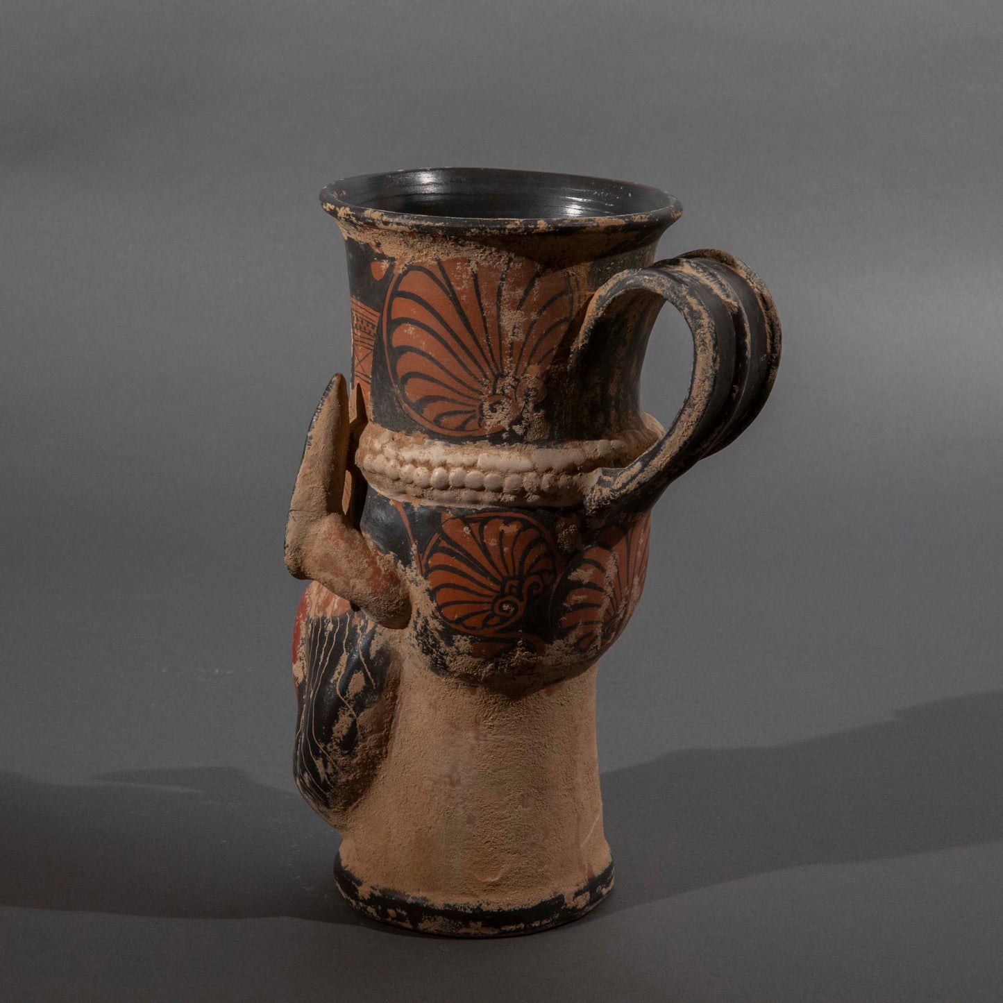 Grand Tour Pottery Satyr’s Head Lamp