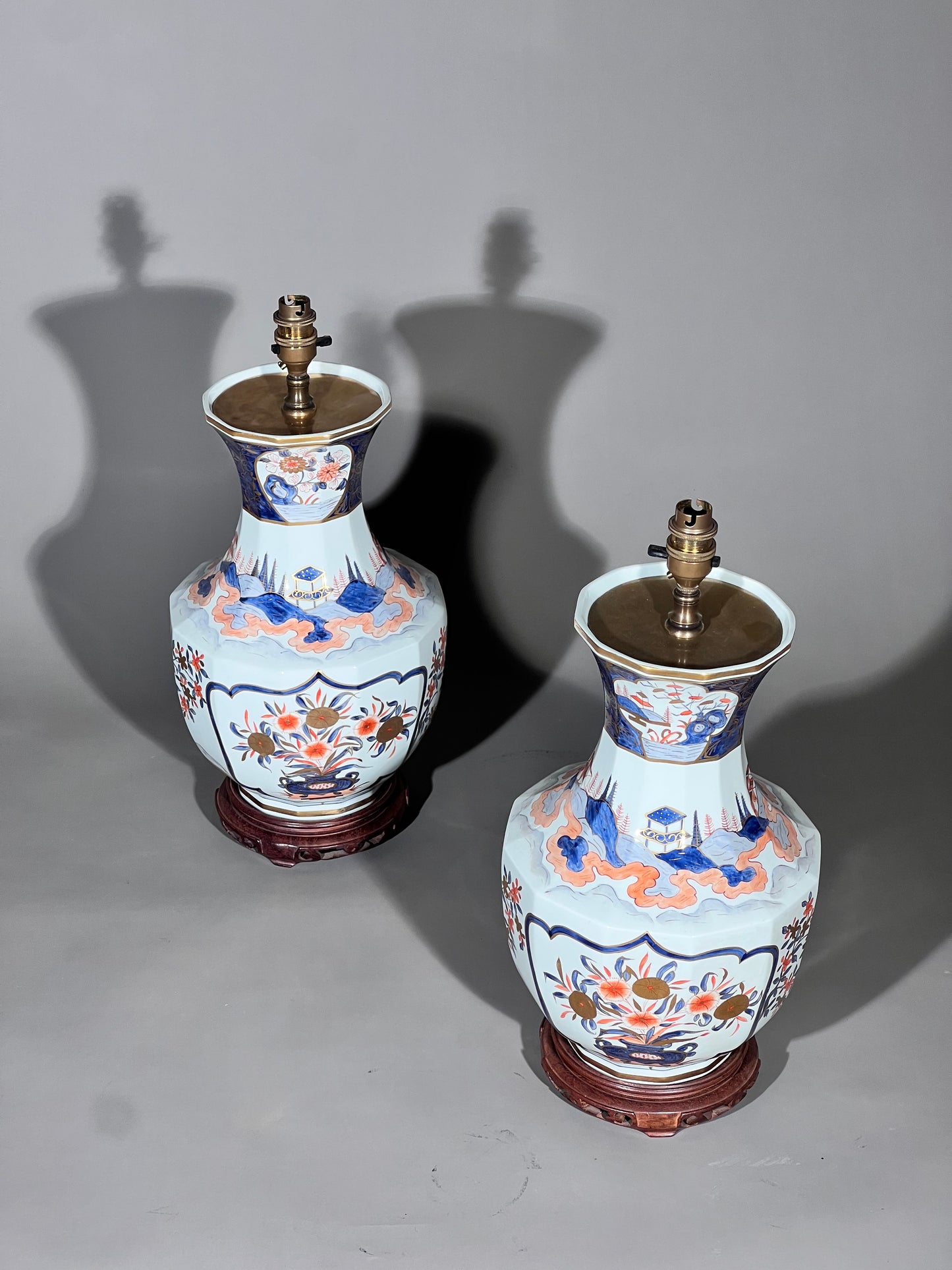 Pair of Imari Table Lamps