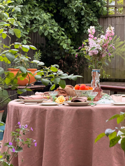 Galatina Rosé Damask Tablecloth