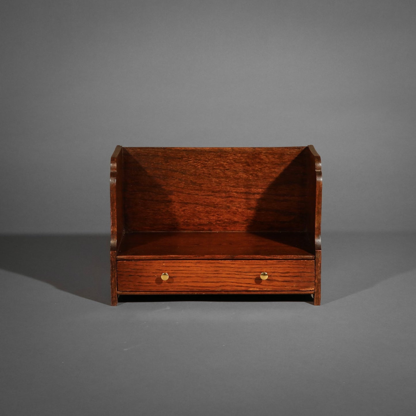 19th Century Oak Table Bookshelf